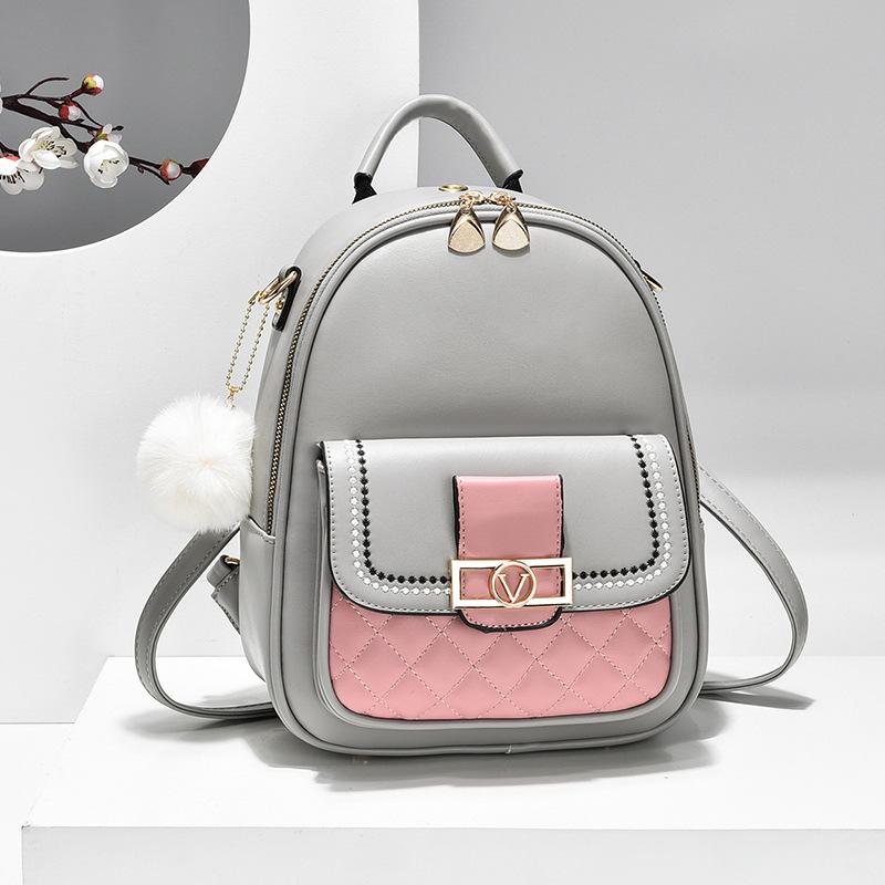 Backpack 2025 New Women's Fashion Travel Backpack Girl Embroidered Thread Student Shoulder Crossbody School Bag Woman