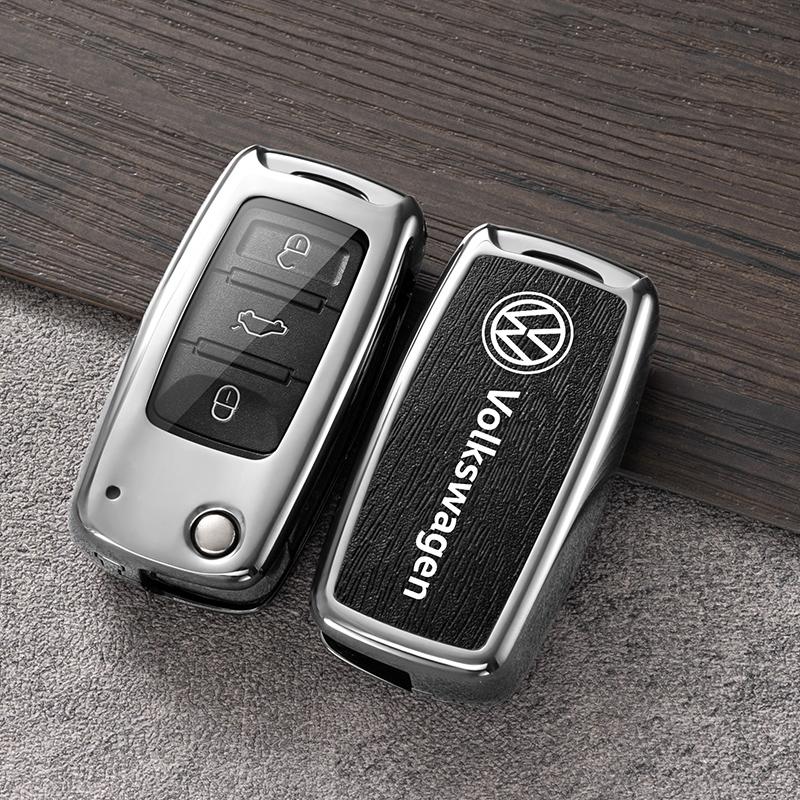 Чехол-брелок для ключа автомобиля VOLKSWAGEN VW для VW Volkswagen Polo Tiguan Passat B5 B6 B7 Golf 4 5 6 MK6 Jetta Beetle Eos Scirocco Up T