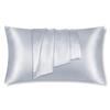 LULUSILK Silk Pillow Washable Silk Pillow Silk Pillow Double Sided Relief from Sleeping Beautiful 16 Silver Cover, Cover, 43x90cm, Cover, Silk,