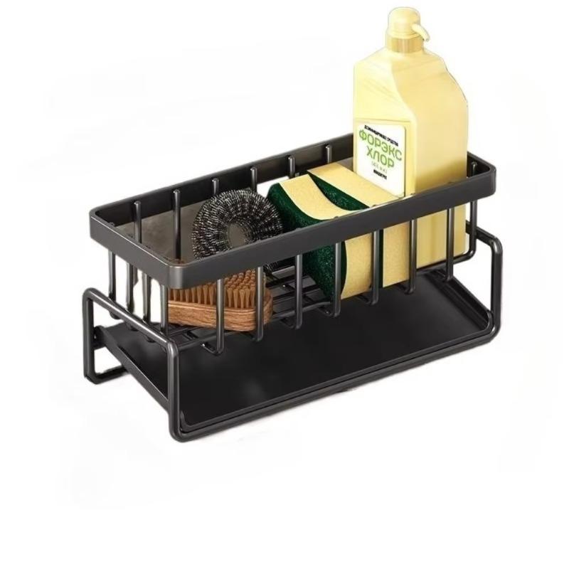 Органайзер для раковины из нержавеющей стали, сушилка с подставкой для мыла и губки, многоярусная корзина-фильтр, кухонное хранение, кухонный органайзер