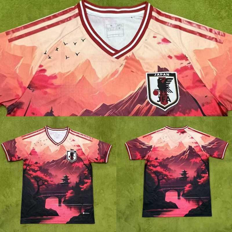 Japan Y3 National Team Edition Football Jersey Anime Print Short Sleeve Men Cycling Sports