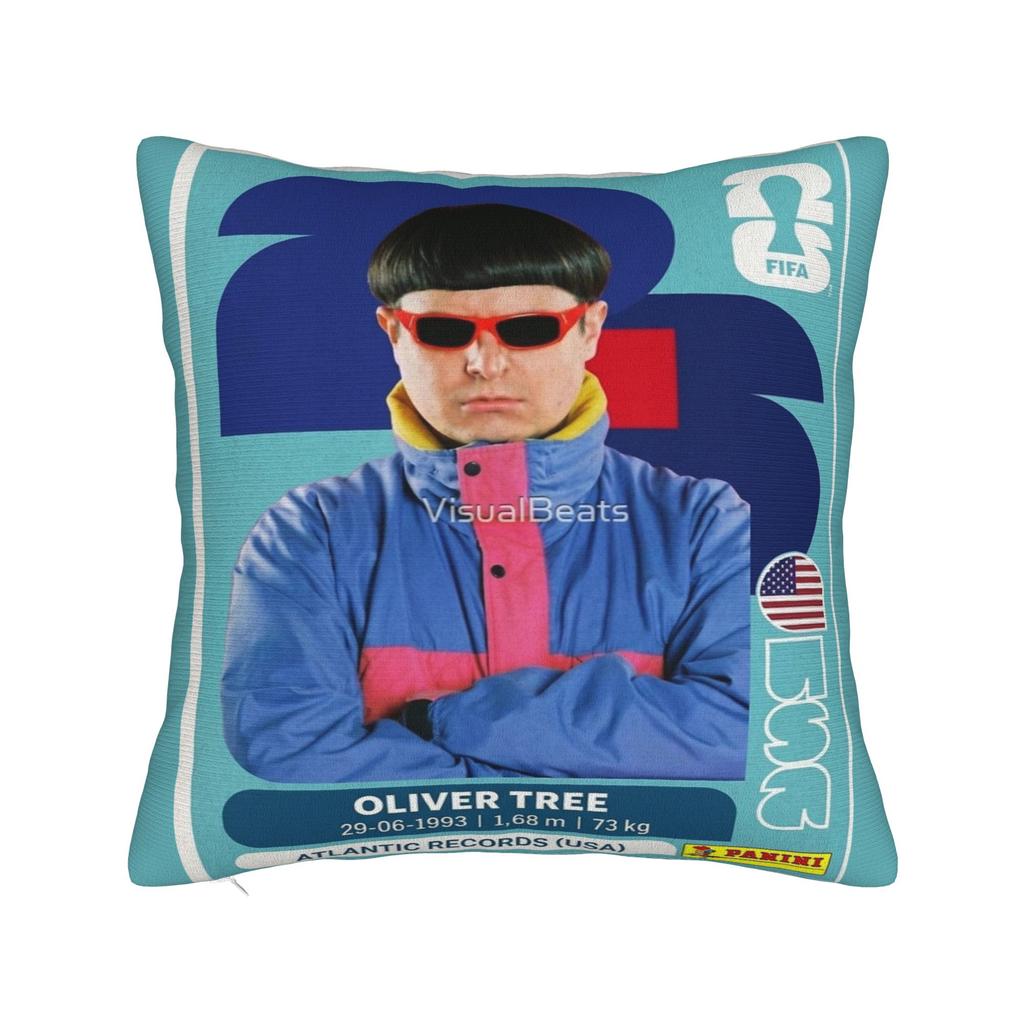 Наволочка Oliver Tree Необычный артист Уютная наволочка для дивана Домашний декор Ретро Модная наволочка для подушки