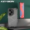 KEYSION Противоударный бронированный чехол для HONOR 400 Pro 5G Мягкий силикон+ПК Прозрачная сотовая задняя крышка для телефона Huawei Honor 400