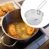 Deep Fry Basket Mesh Strainer Noodle with Long Handle for Camping Frying