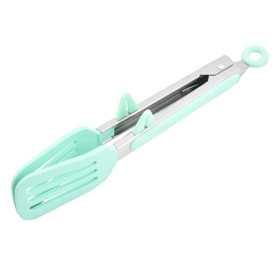 3 шт. щипцы для еды, прочные, удобные, термостойкие кухонные щипцы из нержавеющей стали с силиконовыми насадками для дома