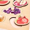 Classic World Fruit Peg Puzzle, Shape-Matching Puzzle, Wooden Pick-Up Puzzle, Fruit Design for Girls and Boys, Ages 1 and 2, Baby Gift, Birthday