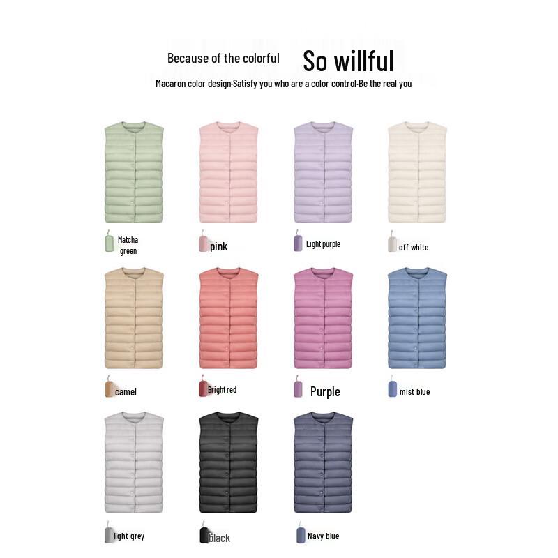 Yaya Women's Lightweight Dual-Collar Duck Down Vest