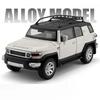 1:24 Scale Alloy FJ LAND CRUISER Cars Toys Miniature Models Light Sound Pull Back Vehicles Rubber Tires Car Boys Festival Gifts