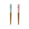 Tanaka Hashiten Chaton Chopsticks, 16.5cm, Blue and Pink, Set of 2, Chopsticks for Kids, Made In Japan, Easy To Pick Up, Non-Slip Chopsticks, Cat Desi
