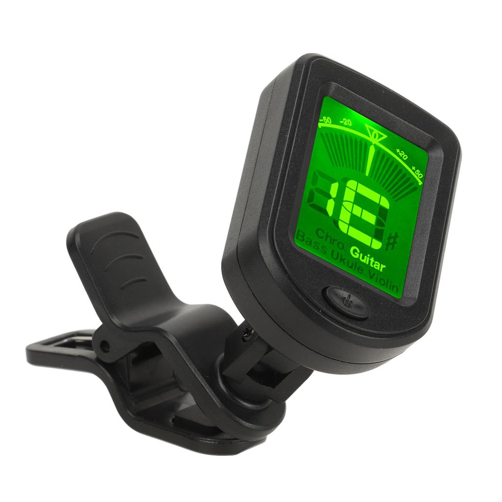 Цифровой электронный тюнер Многофункциональный Высокоточный Клипсовый Устройство для настройки струнных инструментов Гитара Укулеле Скрипка