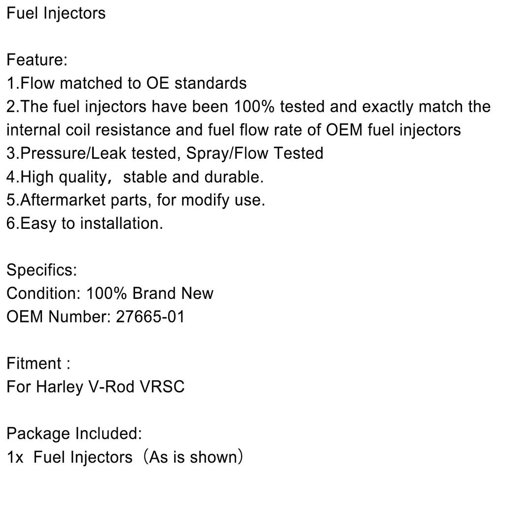 Инжектор топлива Twin Power 5,6 г/с Прямая посадка OE Repl 27665-01/A V-Rod VRSC