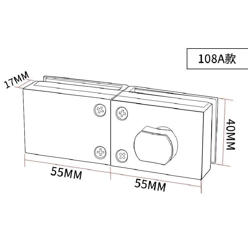 Glass Door Lock Floor Latch Lock Bolt For Home Bathroom Toilet Shop No Punching Single Door Ground Lock Zinc Alloy Hardware
