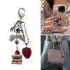 Acrylic Alloy Small Cake Hanging Pendant Keychain Featuring Sweet Style Suitable for Enthusiasts and Fashion Lover