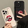LZ21 Lips kiss design art силиконовый чехол для телефона Xiaomi 11 Lite 5G 14T Redmi 14C 13C A3 Note 12 11 9 10 13 Pro Plus противоударный задний чехол