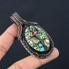 Tree Of Life Abalone Shell Gemstone Pure Copper Wire Wrapped Handmade Jewelry Pendant