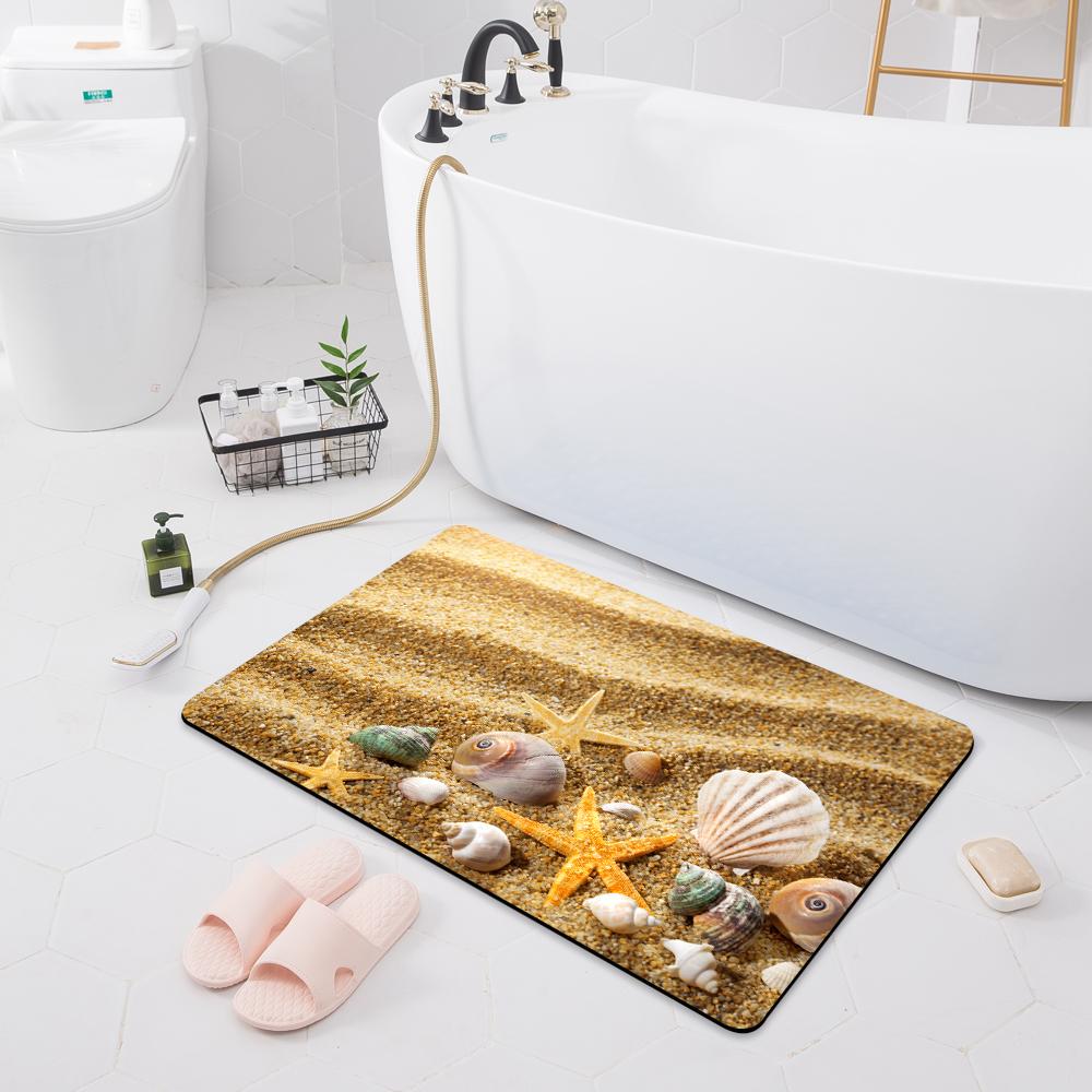 Впитывающий нескользящий коврик для ванной комнаты, дверной коврик, туалетный пол, душевая комната, коврик для ванны, кухонный коврик