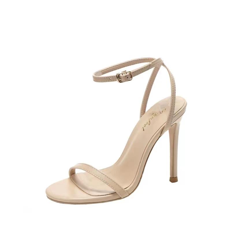 Летние модные новые туфли-лодочки на очень высоком каблуке-шпильке, женская обувь, сандалии с открытым носком и ремешками, сексуальные женские туфли-лодочки, женские туфли