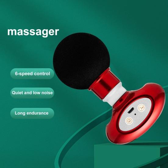 Мини-массажер для глубоких тканей, релаксация мышц, беспроводной бесшумный ручной массажер для фасции, домашний вибрационный массажный инструмент, мини-инструмент для фасции