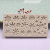 Christmas Snowflake Shape Pattern Silicone Mold Baking Non-stick Heat-resistant Kitchen Cupcake Decoration Tool Chocolate Molds