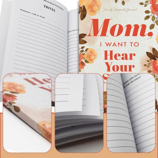Записная книжка Mom Story Guided Journal, чтобы поделиться своей жизнью, своей любовью, матерью
