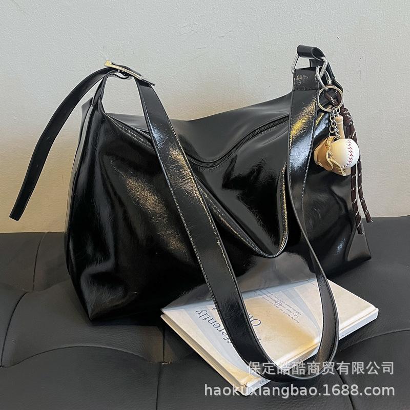 Повседневная сумка большой вместимости для отдыха, женская, 2025, новая, для поездок на работу, универсальная, на плечо, сумка-мессенджер, весенне-летняя сумка-тоут