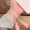 Korean Style Bow Snake Bone Chain Bracelet for Women - Light Luxury, High-End Simple Design, Popular Internet Celebrity Jewelry