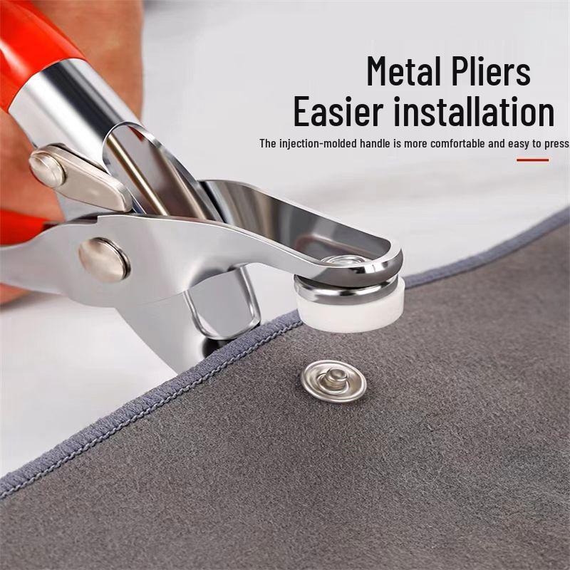 Набор скрытых застежек с пятью зубцами: Инструмент для пришивания кнопок без шва для детской одежды, цветные металлические невидимые кнопки-защелки.