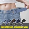 Ленивый ремень, удобный эластичный дизайн, искусственная кожа, пояс, регулируемая посадка, невидимый ремень для джинсов, повседневная одежда