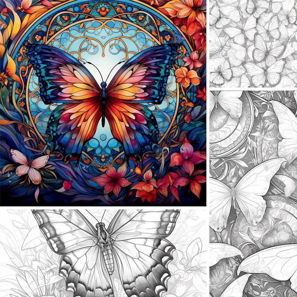 1 шт. Художественная раскраска, оригинальная улучшенная бумага, 70 г/кв. м, 22 шт., раскраски на отдельные страницы, подарок на праздник, день рождения