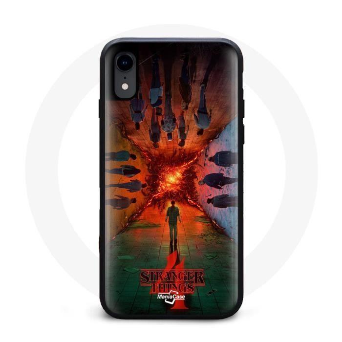 Coque pour Iphone X Stranger Things Saison 4 Affiche Equipages de la Nouvelle Théorie