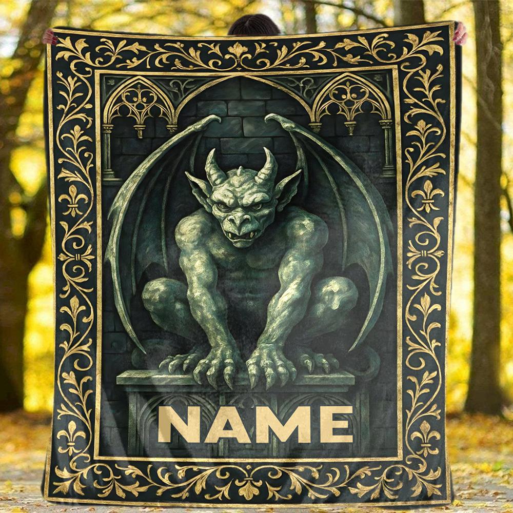 Demon Outdoor Customize Your Name Blanket Comfortable Soft Lightweight Allseason Multipurpose Blanket For Travel Camping Picnics Sofa Office Bed