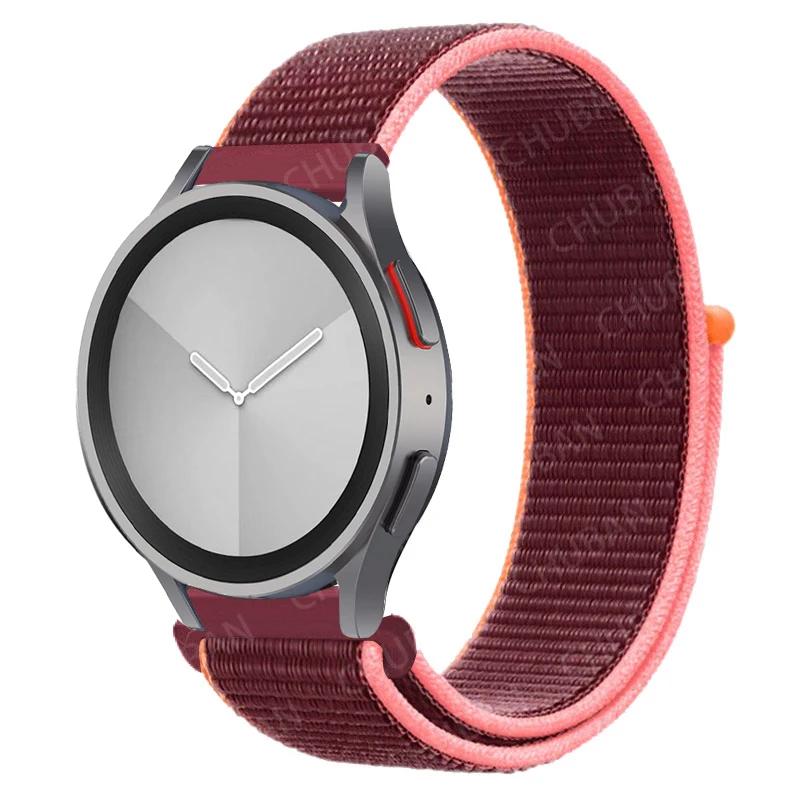 Nylon Loop Band For Samsung Galaxy Watch 6/5/pro/4/Classic/active 2 43-47-44mm 20mm/22mm Sport Bracelet Huawei Gt 4/2/e/3 Strap