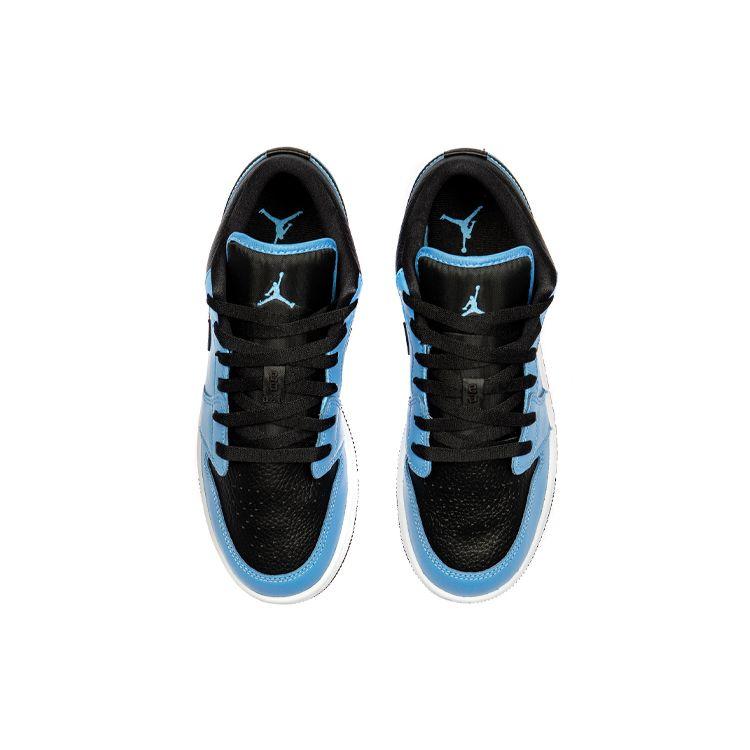 Air Jordan 1 Low GS University Blue Black Детские кроссовки Белые 553560-403