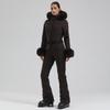Women's Slim-Fit Double Board Windproof Ski Suit - Waterproof, Thickened, Warm, for Extreme Cold