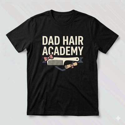 Dad Hair Academy Shirt Funny Girl Dad Father's Day Gift Tee