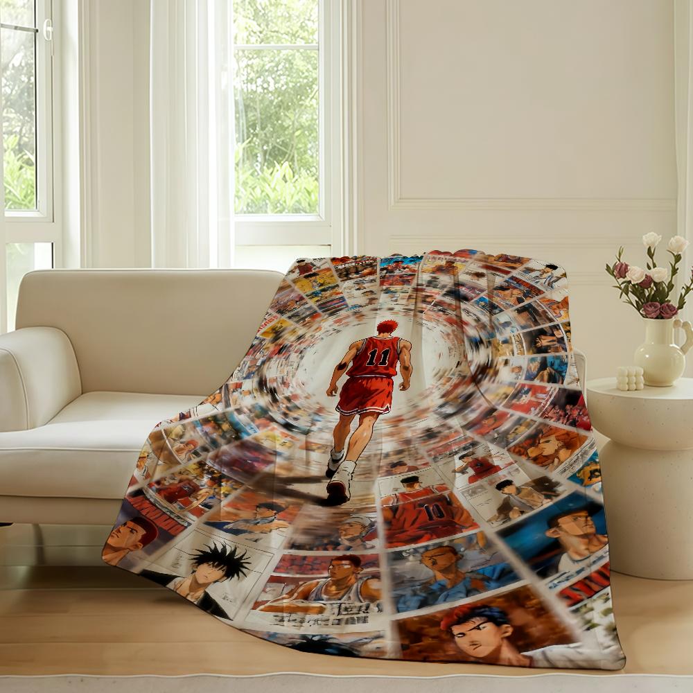 Classic S-Slam Comic D-Dunk-S Blanket Warm Soft Suitable For Bedroom Sofa Bed Living Room Office Travel Camping Gifts
