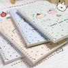1pc A5 Cartoon Line Coil Notebook Hard Cover Kawaii Korean Stationery School Supplies for Students Back To School