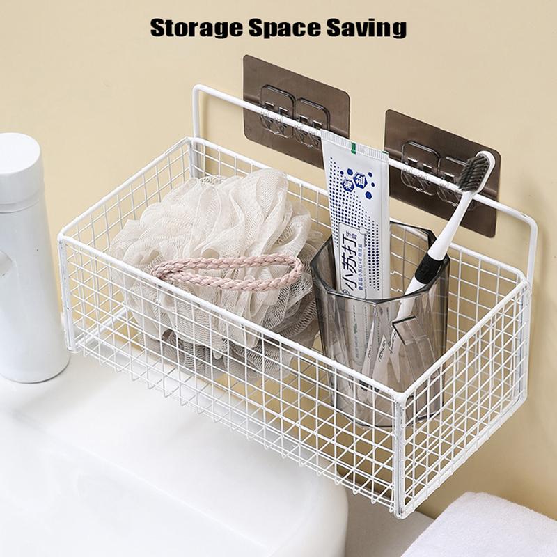 Черная настенная полка для ванной комнаты, душевая стойка для шампуня, кухонное хранилище для приправ