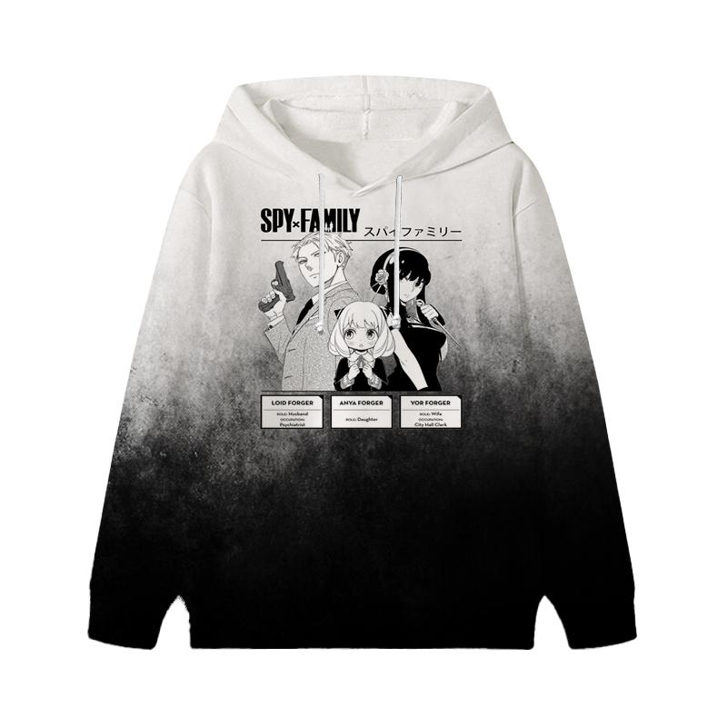 Spy X Family Hoodie Cartoon Anya Forger Pullover Loyor Yor Forger Boys Girls Personality Outfits Tops Children Gift Clothes