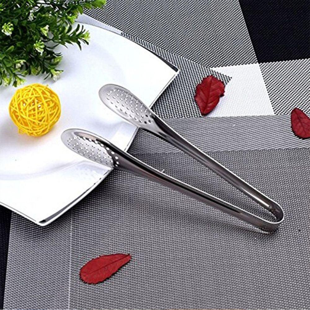 Utensils Barbecue Salad Serving Anti-heat Food Clip Buffet Clamp Stainless Steel BBQ Tongs