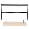 48 Holes Metal Jewelry Rack Earrings Necklace Display Stand Hanger Storage Organizer