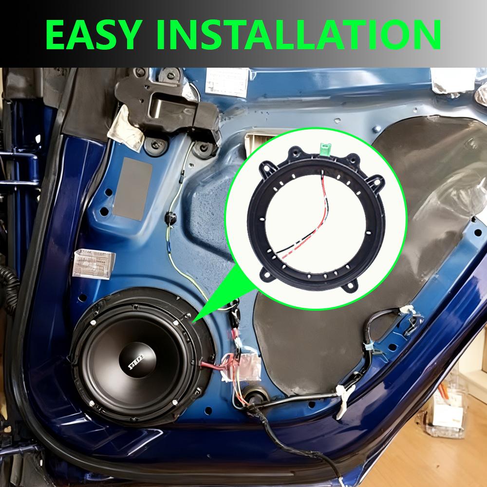 2 шт. Модификация автомобильной аудиосистемы 6,5-дюймовый адаптер для динамика Монтажная прокладка Специальный аудиоразъем без потерь Подходит для Hyundai Ix35 Kia K3 K5