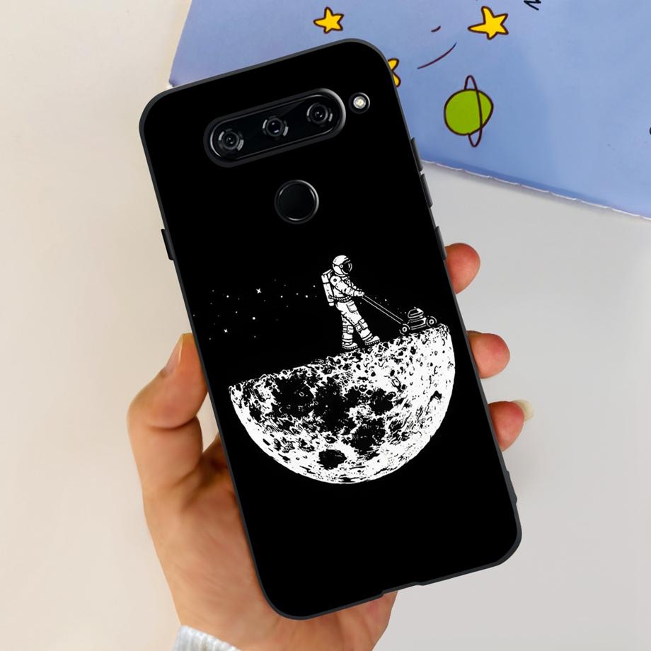 Чехол-крышка для LG V40 ThinQ Для LG V35 V35+ ThinQ Мягкие ТПУ Силиконовые Чехлы Модный Цветочный Милый Рисунок Funda Для LGV40 ThinQ Capa