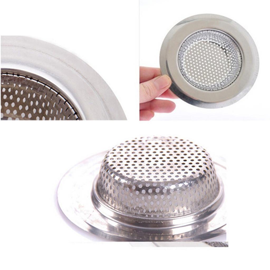 Stainless Steel Sink Filter Mesh Shower Floor Drain Hair Catcher Stopper Food Slag Drainer for Kitchen Bathroom Accessories