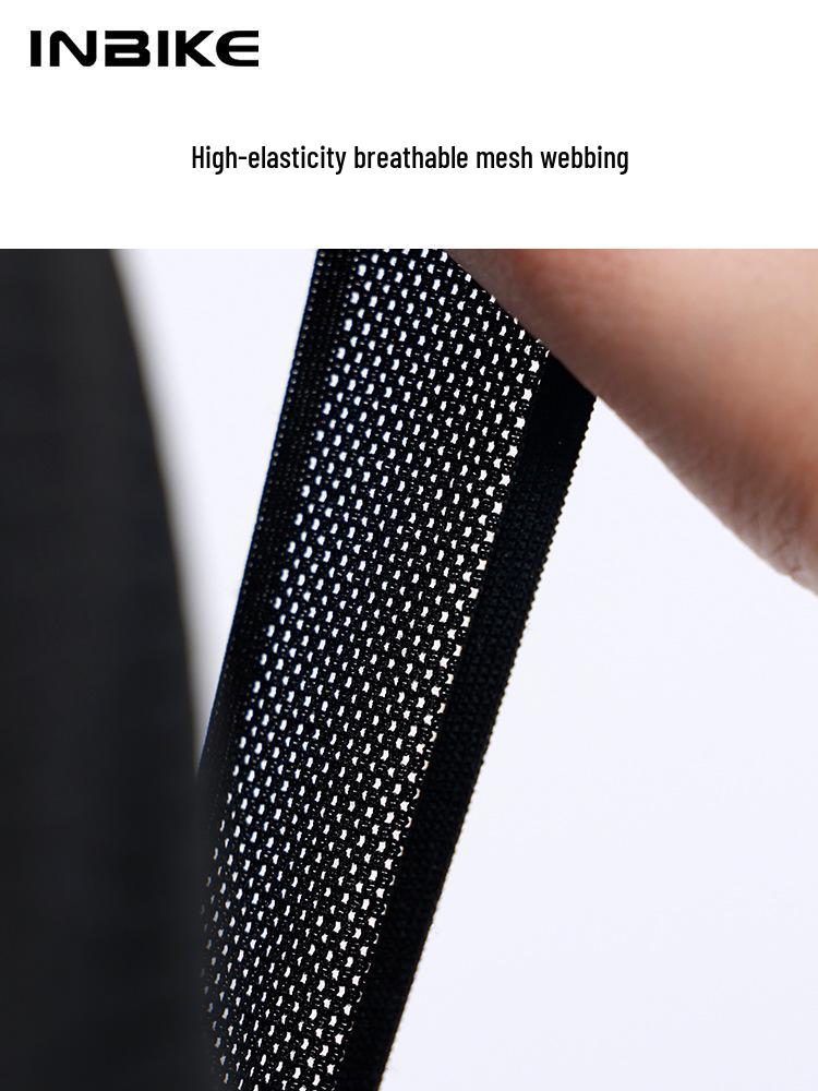 Женские флисовые велосипедные штаны-полукомбинезон INBIKE с высокой талией, карманами и ремнем для осенне-зимнего шоссейного велоспорта