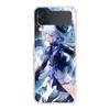 Phone Case For Samsung Galaxy Z Flip 3 4 5 Fold High Hard PC Shell For Galaxy Z Flip 3 5 Cover Honkai Star Rail Genshin Impact