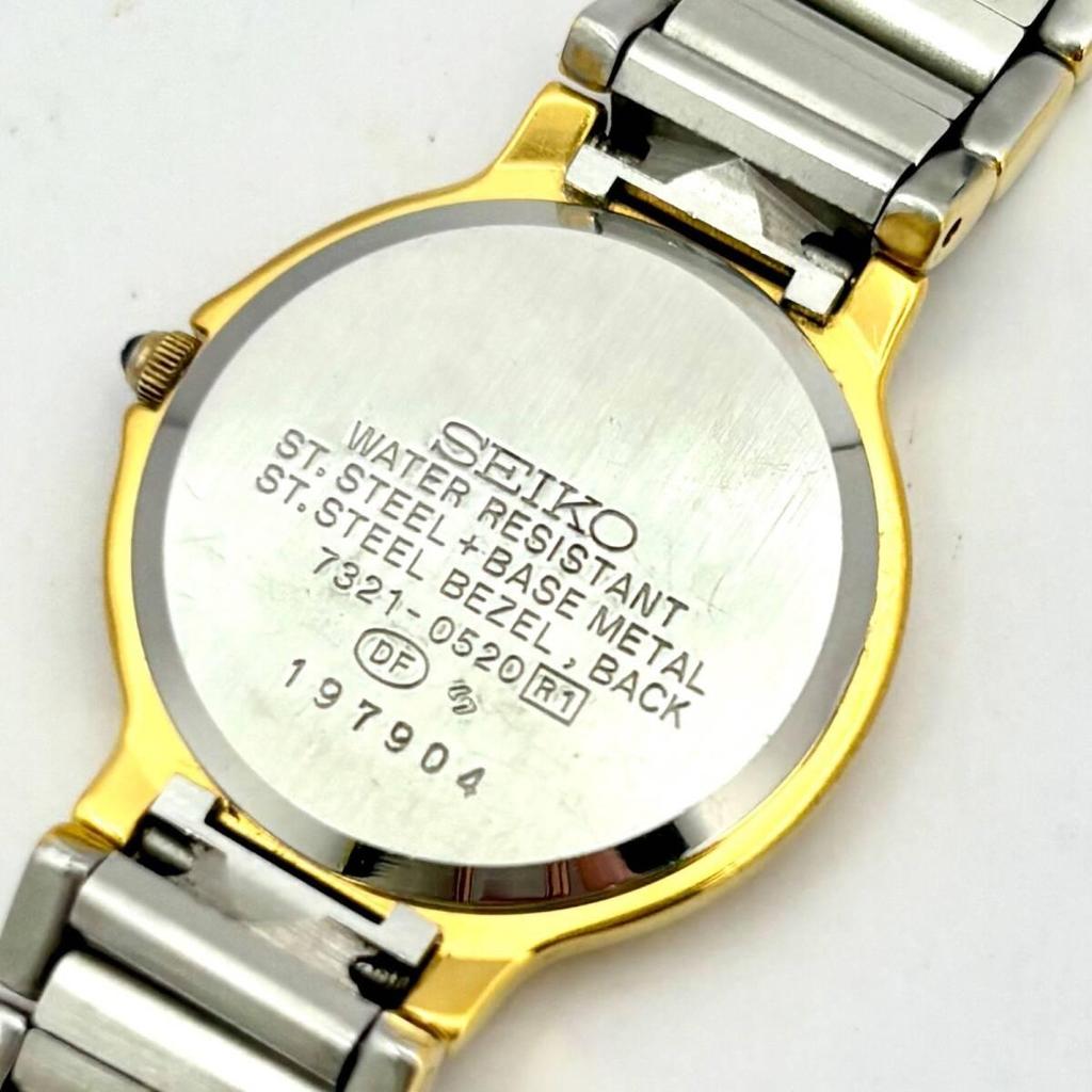 Used [Beautiful Condition/New Battery] SEIKO Exceline Ladies Watch 7321-0520 197904