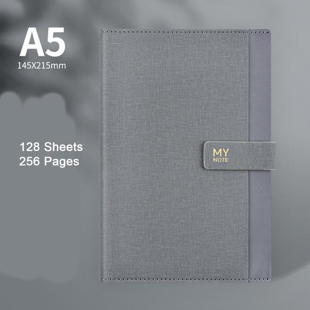 (Возможна гравировка логотипа) Тетрадь для школьников в кожаном переплете формата A5/B5, рабочий блокнот с пряжкой, книга для записи деловых встреч, дневник, бухгалтерская книга