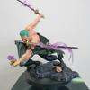 JT studio Same style One Piece 9.84in/25cm Roronoa Zoro Sitting Three Thousand Worlds double Head PVC Mode Toys Gifts