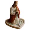 Virgin Mary Rosary Holder Statue Resin Elegant Our Lady Prayer Rosary Box Blessed Mother Statue Catholic Home Decor